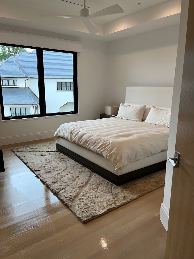 Bedroom cleaned by Rover Cleaning Services Chicago